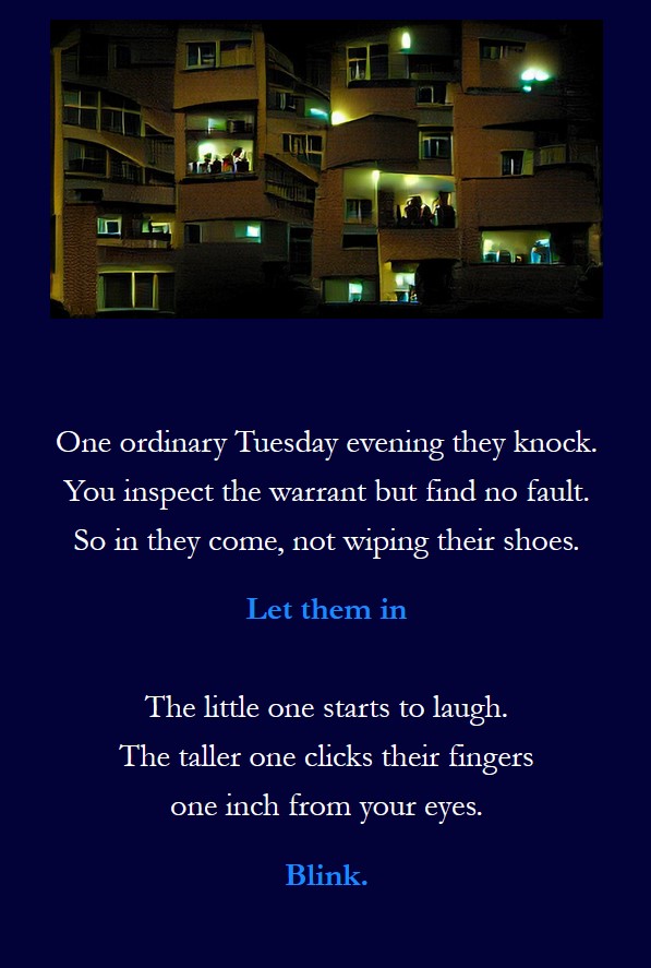 AI generated apartment buildings and poetry